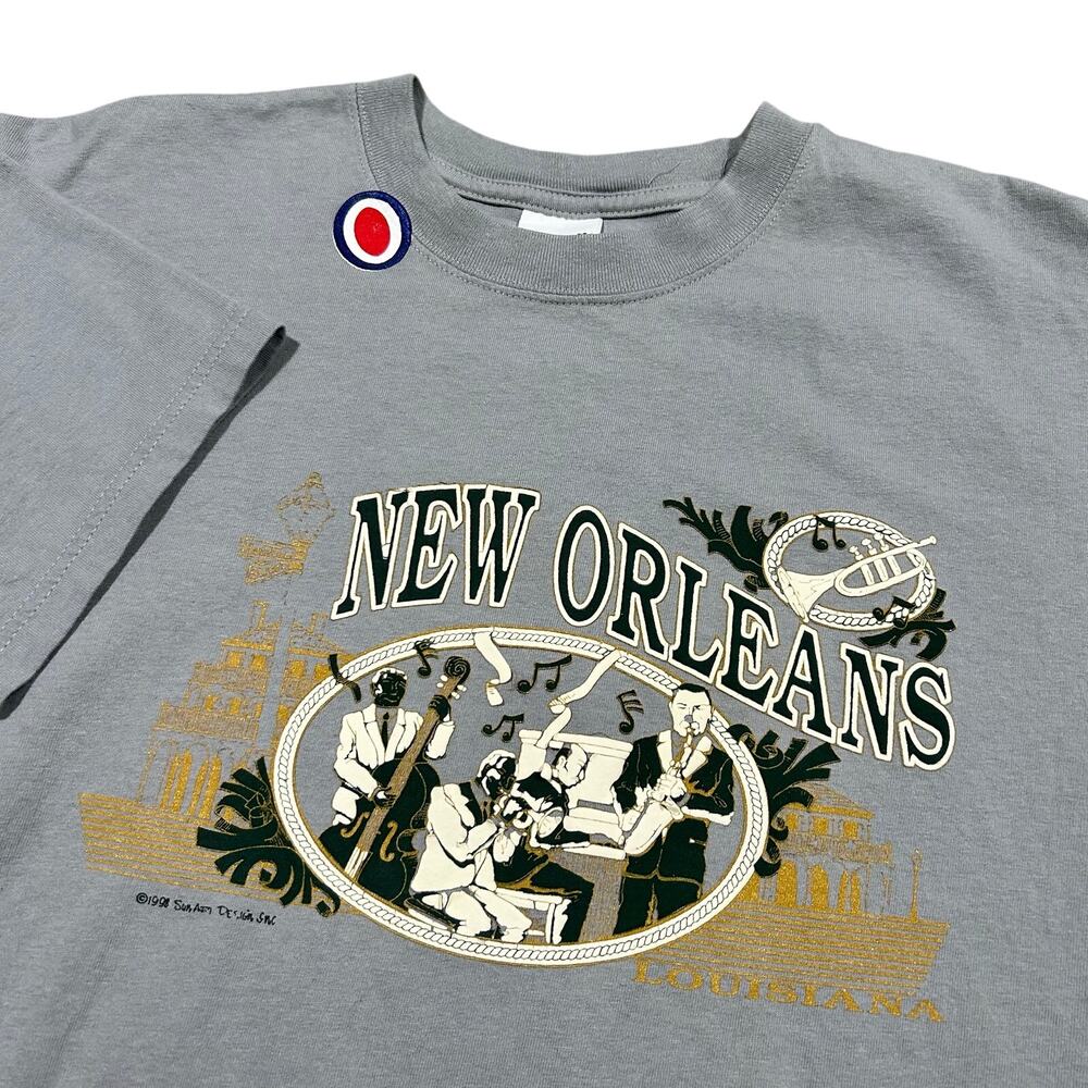 Vintage 90s New Orleans Jazz T-Shirt Men’s Large USA Made 1998 Graphic Tee
